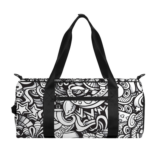 Cartoon Casino Card Pattern Print Gym Bag