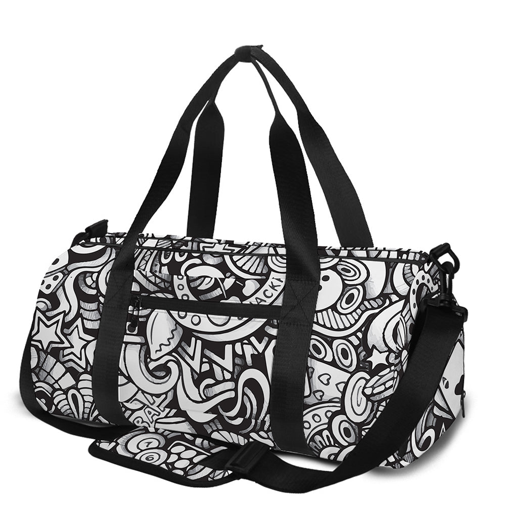 Cartoon Casino Card Pattern Print Gym Bag