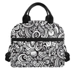 Cartoon Casino Card Pattern Print Insulated Lunch Bag