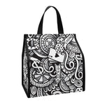 Cartoon Casino Card Pattern Print Insulated Lunch Tote