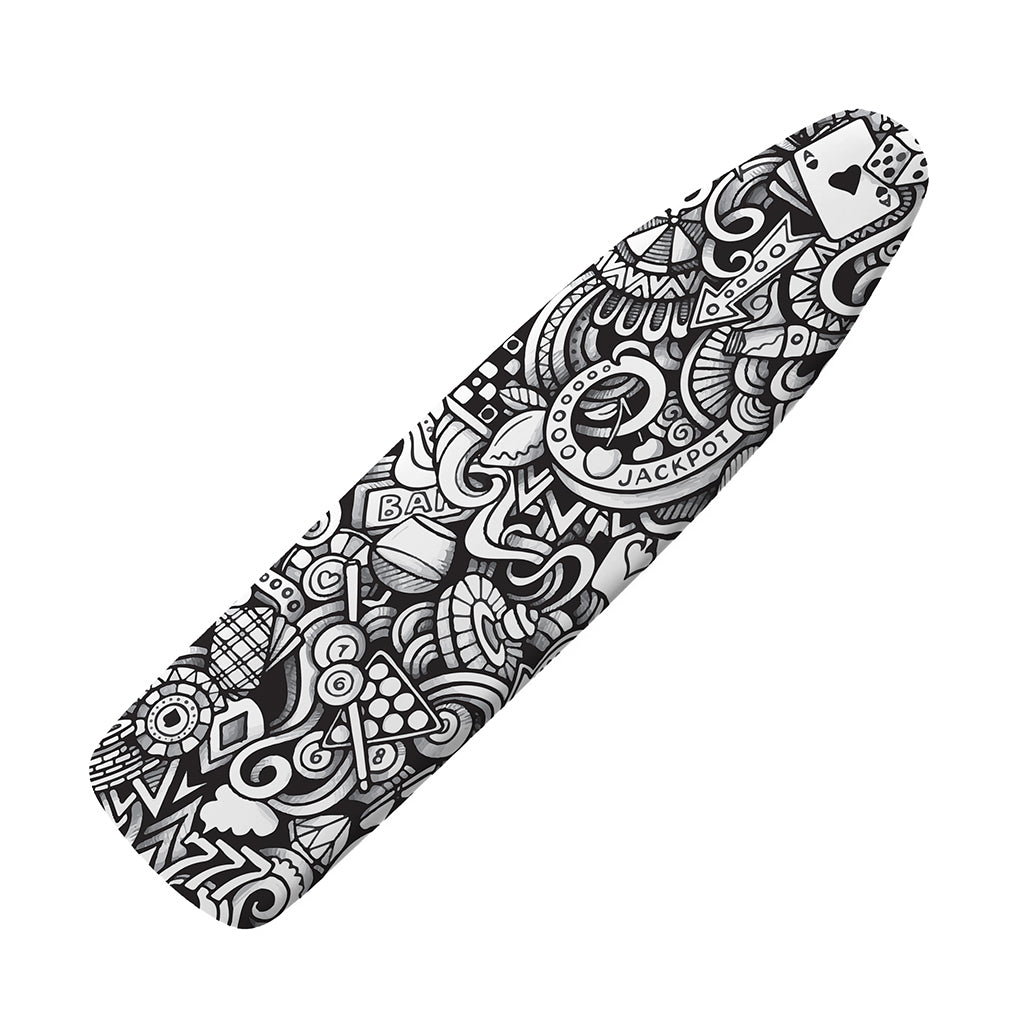 Cartoon Casino Card Pattern Print Ironing Board Cover