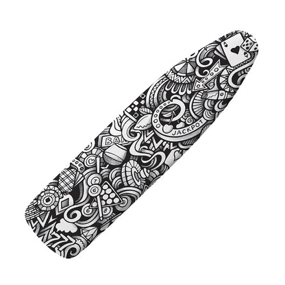 Cartoon Casino Card Pattern Print Ironing Board Cover