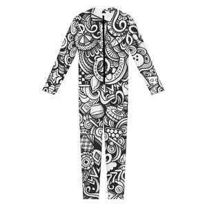 Cartoon Casino Card Pattern Print Jumpsuit