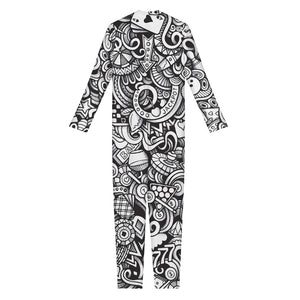 Cartoon Casino Card Pattern Print Jumpsuit