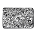 Cartoon Casino Card Pattern Print Kitchen Mat