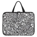 Cartoon Casino Card Pattern Print Laptop Sleeve With Handle