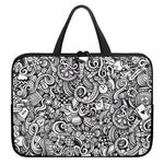 Cartoon Casino Card Pattern Print Laptop Sleeve With Handle