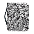Cartoon Casino Card Pattern Print Leather Bible Cover