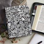 Cartoon Casino Card Pattern Print Leather Bible Cover