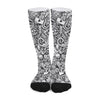 Cartoon Casino Card Pattern Print Long Socks