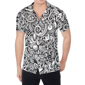 Cartoon Casino Card Pattern Print Men's Shirt