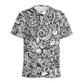 Cartoon Casino Card Pattern Print Men's Athletic T-Shirt
