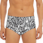Cartoon Casino Card Pattern Print Men's Triangle Swim Briefs