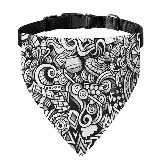 Cartoon Casino Card Pattern Print Over The Collar Dog Bandana