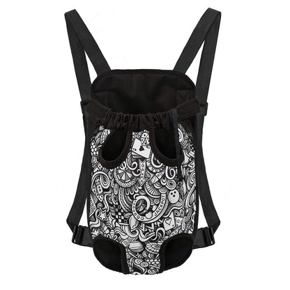 Cartoon Casino Card Pattern Print Pet Carrier Backpack