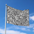 Cartoon Casino Card Pattern Print Polyester Flag