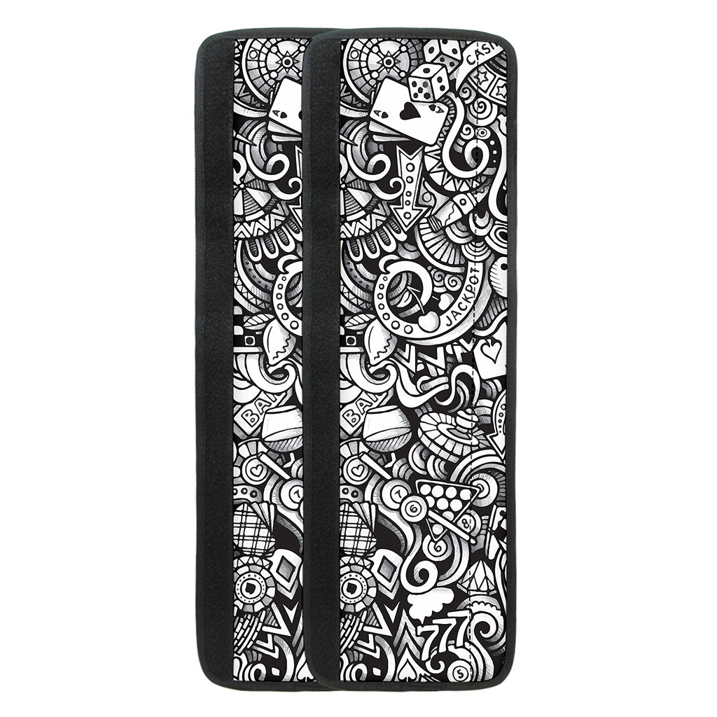 Cartoon Casino Card Pattern Print Refrigerator Handle Covers