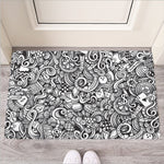 Cartoon Casino Card Pattern Print Rubber Doormat