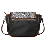 Cartoon Casino Card Pattern Print Saddle Bag