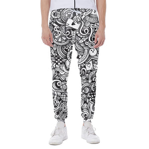 Cartoon Casino Card Pattern Print Scuba Joggers