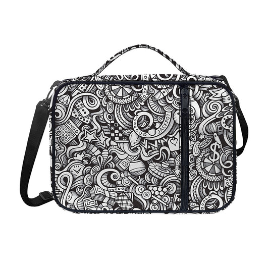 Cartoon Casino Card Pattern Print Shoulder Strap Bible Bag