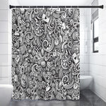 Cartoon Casino Card Pattern Print Shower Curtain