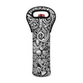 Cartoon Casino Card Pattern Print Single Neoprene Wine Tote