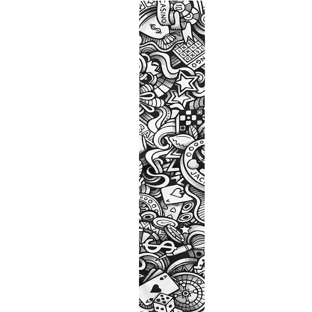 Cartoon Casino Card Pattern Print Table Runner