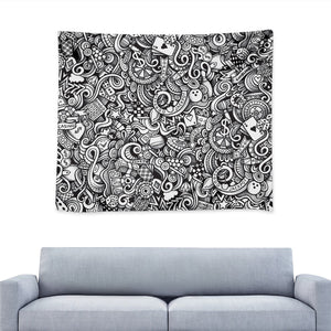 Cartoon Casino Card Pattern Print Tapestry