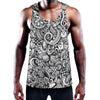 Cartoon Casino Card Pattern Print Training Tank Top