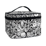 Cartoon Casino Card Pattern Print Travel Makeup Bag