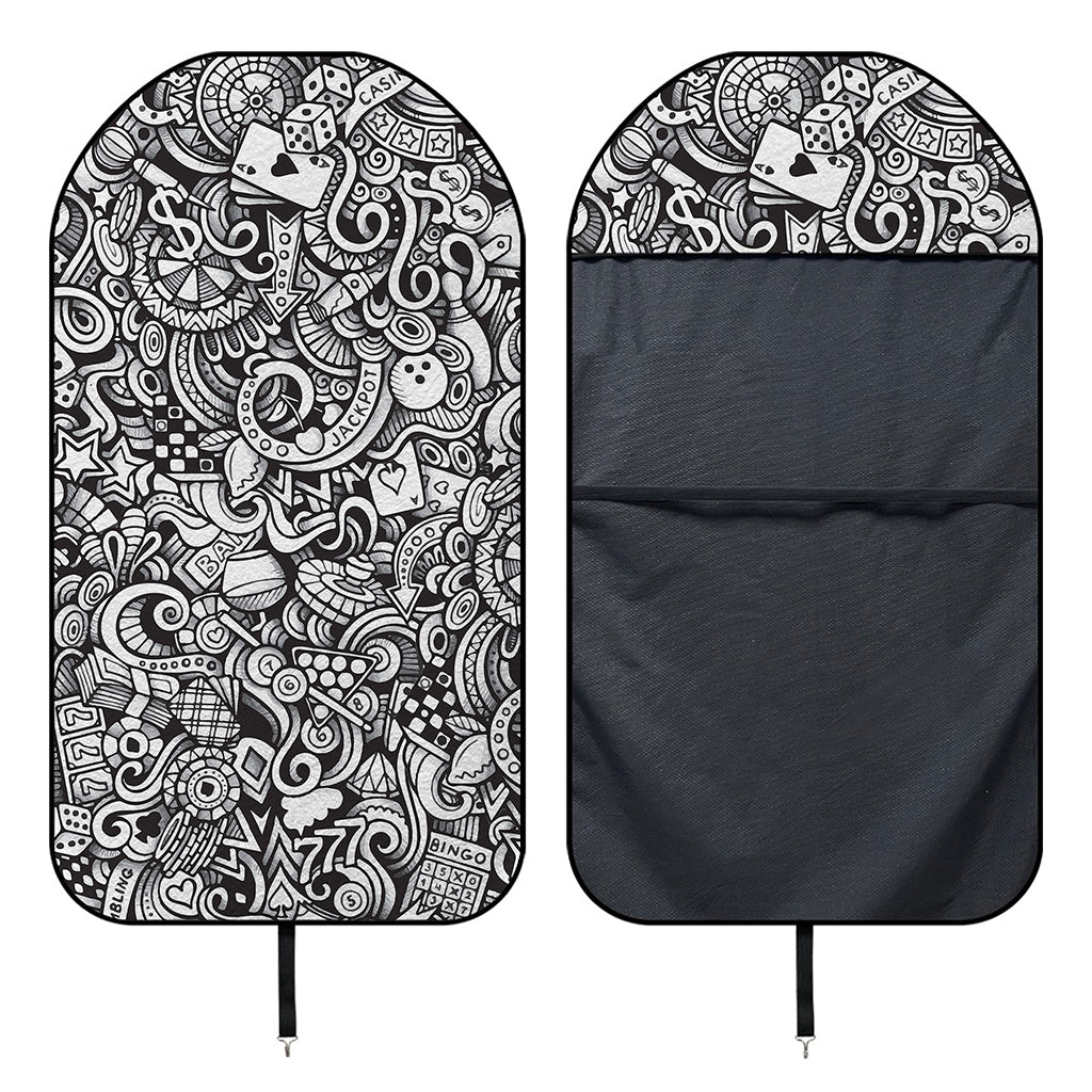 Cartoon Casino Card Pattern Print Waterproof Car Seat Cover