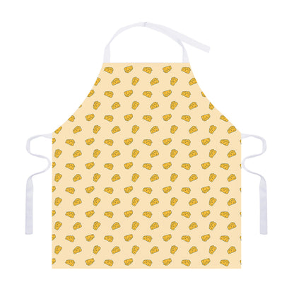 Cartoon Cheese Pattern Print Adjustable Apron