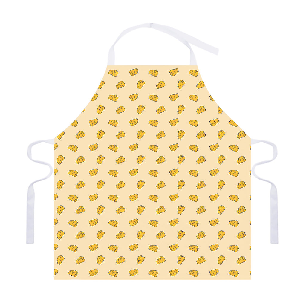 Cartoon Cheese Pattern Print Adjustable Apron