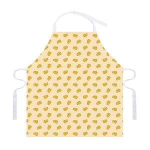 Cartoon Cheese Pattern Print Adjustable Apron