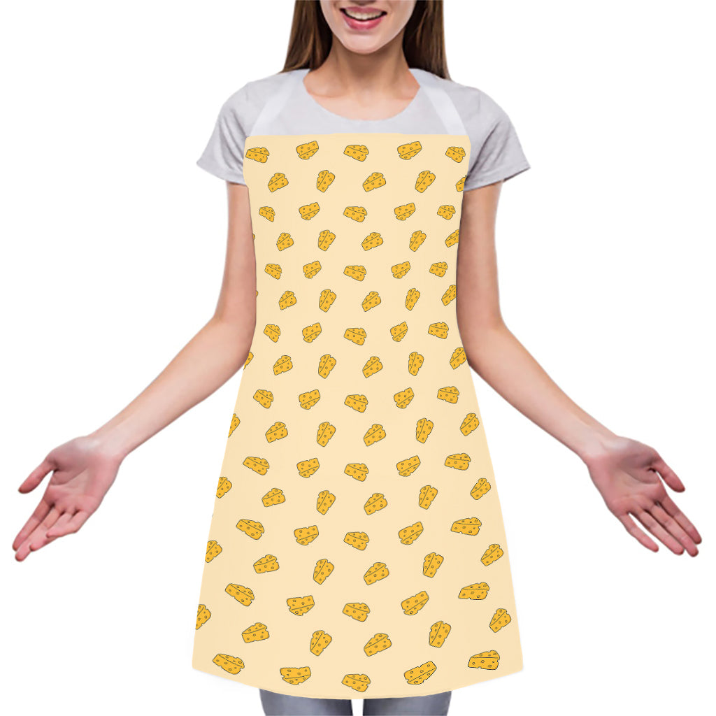 Cartoon Cheese Pattern Print Adjustable Apron