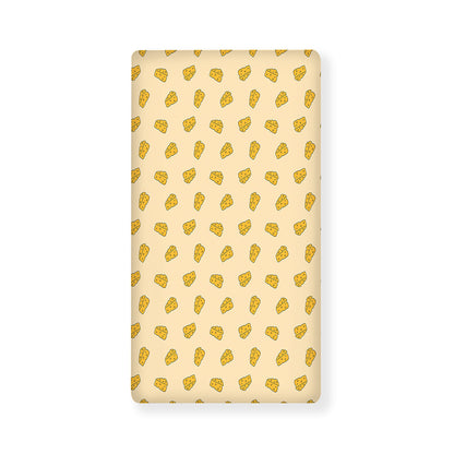 Cartoon Cheese Pattern Print Baby Crib Sheet
