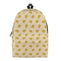 Cartoon Cheese Pattern Print School Backpack
