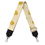 Cartoon Cheese Pattern Print Bag Strap