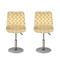 Cartoon Cheese Pattern Print Bar Stool Covers