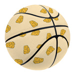 Cartoon Cheese Pattern Print Basketball