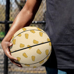 Cartoon Cheese Pattern Print Basketball