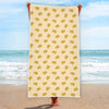 Cartoon Cheese Pattern Print Beach Towel