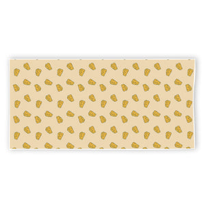 Cartoon Cheese Pattern Print Beach Towel