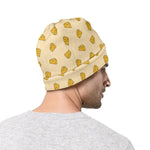 Cartoon Cheese Pattern Print Beanie