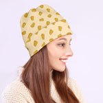 Cartoon Cheese Pattern Print Beanie
