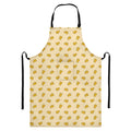 Cartoon Cheese Pattern Print Bib Apron With Pocket