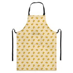 Cartoon Cheese Pattern Print Bib Apron With Pocket