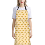Cartoon Cheese Pattern Print Bib Apron With Pocket