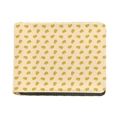 Cartoon Cheese Pattern Print Bifold Wallet